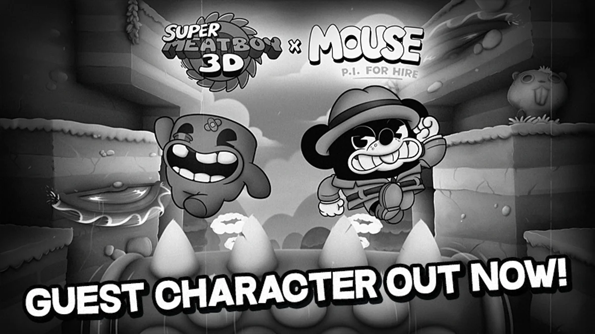 Super Meat Boy 3D x MOUSE : deux visions du cartoon indépendant réunies dans un crossover inattendu